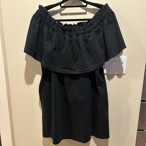 EUC Size XL H&M black off the shoulder dress with a-line cut